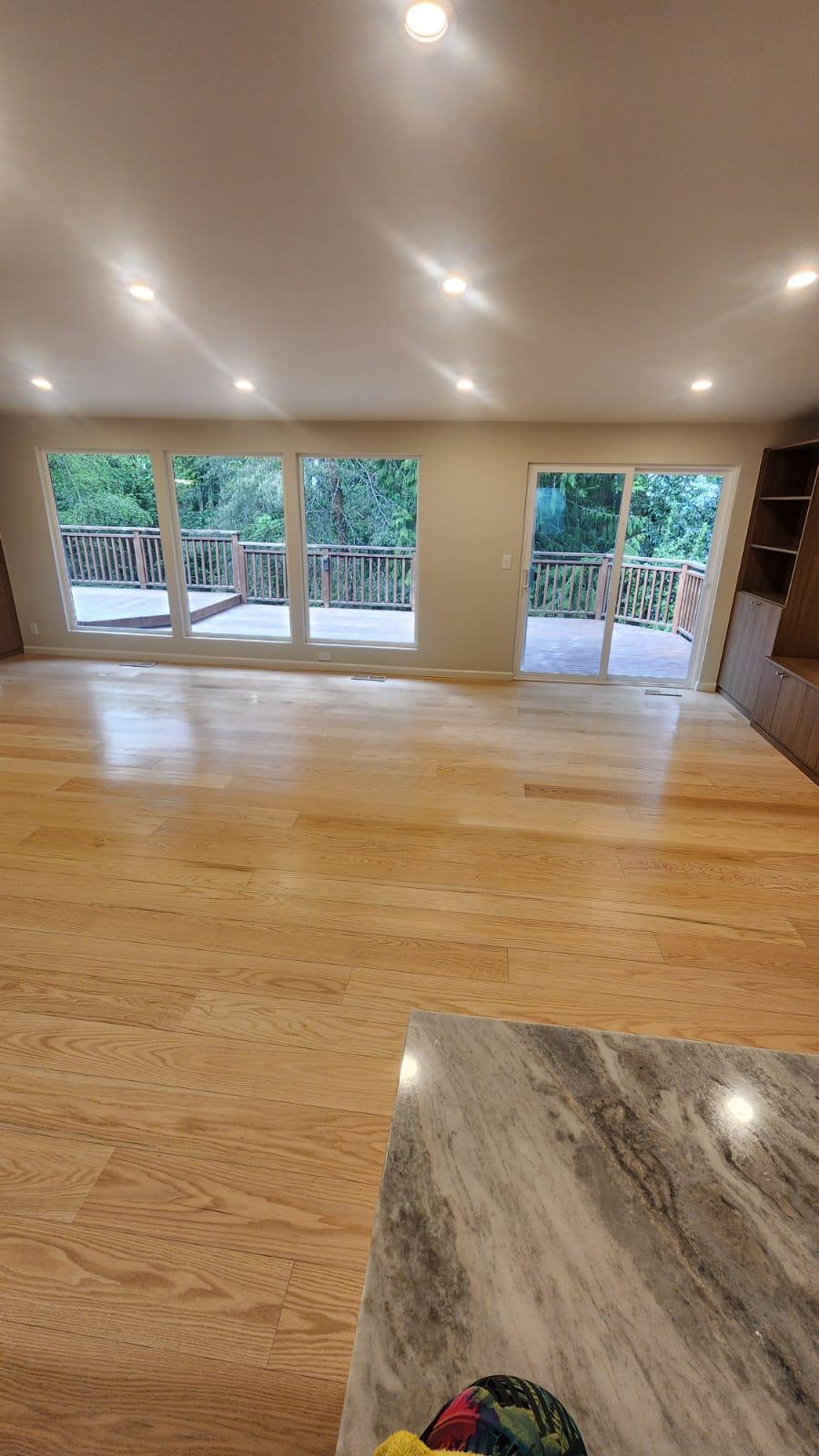 Cocina impecable despues del servicio